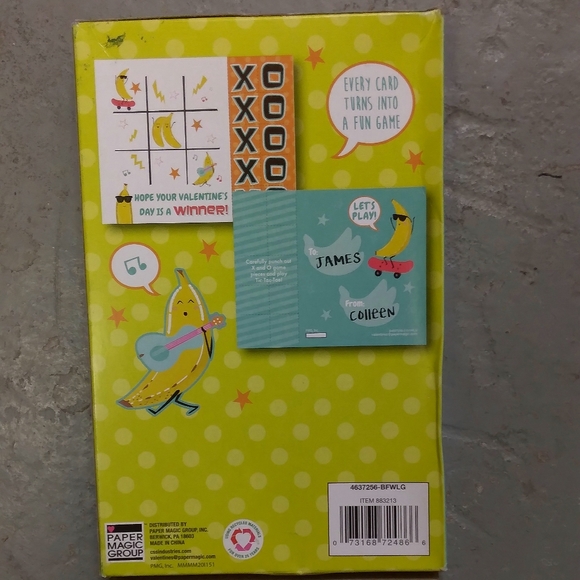 NIB | 20 Banana 🍌 Tic-tac-toe Valentine's - Picture 4 of 11